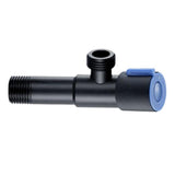 Maxbell Plumbing Valve Wall Outlet Black Faucets Shower Angle Valve Accessory Blue 1