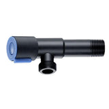 Maxbell Plumbing Valve Wall Outlet Black Faucets Shower Angle Valve Accessory Blue 1