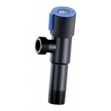 Maxbell Plumbing Valve Wall Outlet Black Faucets Shower Angle Valve Accessory Blue 1