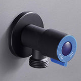 Maxbell Plumbing Valve Wall Outlet Black Faucets Shower Angle Valve Accessory Blue 1