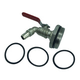 Maxbell 2x45 Degree Ton Barrel Valve Adapter PVC Valve for 200/210L 50-gallon Barrel