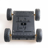 Maxbell C3 4WD Smart Robot Car Chassis w/ Motor 85mm Silver Wheel Educational Toy