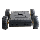 Maxbell C3 4WD Smart Robot Car Chassis w/ DC12V Motor 85mm Silver Wheel RC Toy B
