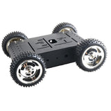 Maxbell C3 4WD Smart Robot Car Chassis w/ DC12V Motor 85mm Silver Wheel RC Toy B