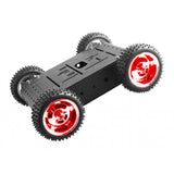 Maxbell Metal C3 4WD Smart Robot Car Chassis with 85mm Rubber Wheel DIY RC Toy B