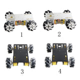 Maxbell Mini 4WD Smart Robot Car Chassis w/ TT Motor for Arduino RC Toy Accs Parts