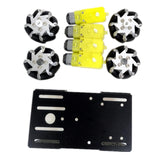 Maxbell Smart Car Chassis RC Toy with TT motor for Arduino DIY RC Toy Black 1:48