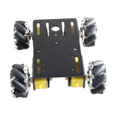 Maxbell Smart Car Chassis RC Toy with TT motor for Arduino DIY RC Toy Black 1:120