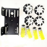 Maxbell Smart Car Chassis RC Toy with TT motor for Arduino DIY RC Toy Black 1:120