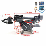 Maxbell 7 Dof Aluminum Alloy Robot Arm w/ Control Kit Robotic Arm Model for Arduino