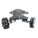 Maxbell 3wd Omni Directional Wheel Smart Car Chassis with Encoder Motor Double-deck