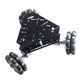 Maxbell 3wd Omni Directional Wheel Smart Car Chassis with Encoder Motor Double-deck