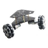 Maxbell 3wd Omni Directional Wheel Smart Car Chassis with Encoder Motor Double-deck