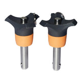 Maxbell 2xStainless Quick Release Ball Lock Pin Tighten Plug Pin Dia 6mm 50mm