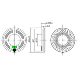 Maxbell 30mm 8 Ohm 0.5W Metal Shell Internal Mini Speakers Magnetic Loudspeaker