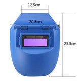 Maxbell Welding Shield Mask Welding Helmet Welder Face Protector Gear Folded Blue