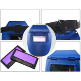 Maxbell Welding Shield Mask Welding Helmet Welder Face Protector Gear Folded Blue
