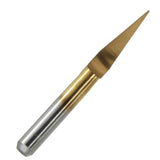 Maxbell 10pcs Engraver Titanium Coated Flat Bottom Cutting Tool  30 degrees 0.2mm