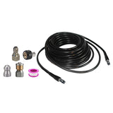 Pressure Washer Sewer Cleaning Pipe Jetter Quick Connector Kits Rupper 10m