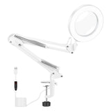 2xMagnifier Glass Lens 5X Magnifying Lens Lamp Desk Light for Jewelry Repair