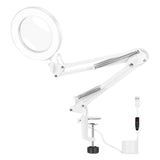2xMagnifier Glass Lens 5X Magnifying Lens Lamp Desk Light for Jewelry Repair