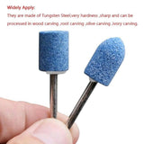 Maxbell 5x10x Cutting Burrs Rotary Files Bits for Die Grinder Metal Woodworking