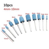 Maxbell 2x10x Cutting Burrs Rotary Files Bits for Die Grinder Metal Woodworking