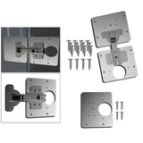 Cabinet Hinge Repair Plate Fixing Kit for Wood Furniture Window Option 1