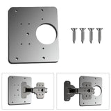 Cabinet Hinge Repair Plate Fixing Kit for Wood Furniture Window Option 1