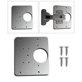 Cabinet Hinge Repair Plate Fixing Kit for Wood Furniture Window Option 1