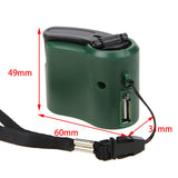 Hand Cranking Dynamo Electric Generator Survival Tools for Outdoor MP4 Green