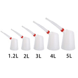 Maxbell 2xOil Measuring Jug with Pouring Flexible Spout with Lid for Car Traveling 1.2L