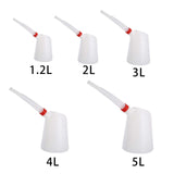 Maxbell 2xOil Measuring Jug with Pouring Flexible Spout with Lid for Car Traveling 1.2L