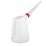 Maxbell 2xOil Measuring Jug with Pouring Flexible Spout with Lid for Car Traveling 2L