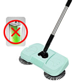 Maxbell Hand Push Sweeper Cleaner Cleaning Tool for Home Bedroom Carpets Green