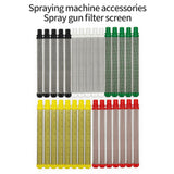 Maxbell 5 Pieces Paint Spray Filter Durable Practical Fine Mesh Spraying Accessories 100 Mesh