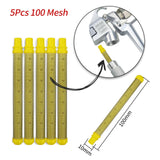 Maxbell 5 Pieces Paint Spray Filter Durable Practical Fine Mesh Spraying Accessories 100 Mesh