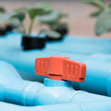 Maxbell PVC Ball Valve Straight for Aquaculture Sewage Pipes Cold Water Supply Lines gray 25mm