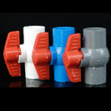 Maxbell PVC Ball Valve Straight for Aquaculture Sewage Pipes Cold Water Supply Lines gray 25mm