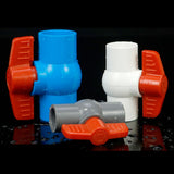 Maxbell PVC Ball Valve Straight for Aquaculture Sewage Pipes Cold Water Supply Lines gray 25mm