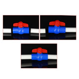 Maxbell PVC Ball Valve Straight for Aquaculture Sewage Pipes Cold Water Supply Lines gray 25mm