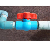 Maxbell PVC Ball Valve Straight for Aquaculture Sewage Pipes Cold Water Supply Lines gray 25mm