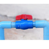 Maxbell PVC Ball Valve Straight for Aquaculture Sewage Pipes Cold Water Supply Lines gray 25mm