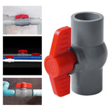 Maxbell PVC Ball Valve Straight for Aquaculture Sewage Pipes Cold Water Supply Lines gray 25mm