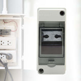 Maxbell 2xPower Distribution Protection Box Waterproof Distribution Box for Hotel Home