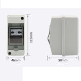Maxbell 2xPower Distribution Protection Box Waterproof Distribution Box for Hotel Home