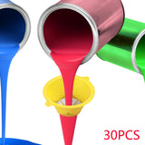 Maxbell 30 Pieces Plastic Paint Filter Strainer Funnel Filter Paint,for Food Residue
