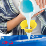 Maxbell 30 Pieces Plastic Paint Filter Strainer Funnel Filter Paint,for Food Residue