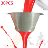 Maxbell 30x Plastic Paint Filter Strainer Durable Industrial Nylon Mesh Paint Filter