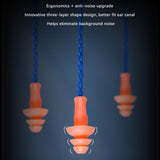 Maxbell Corded Ear Plugs Noise Cancelling Noise Reduction Earplugs for Studying